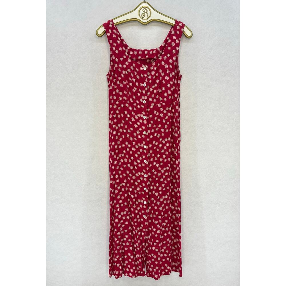 Red Polka Dot Sleeveless Dress